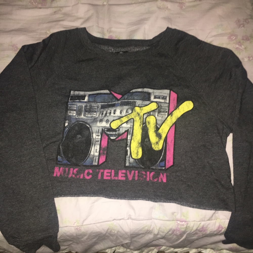 Cropped MTV Music Sweater